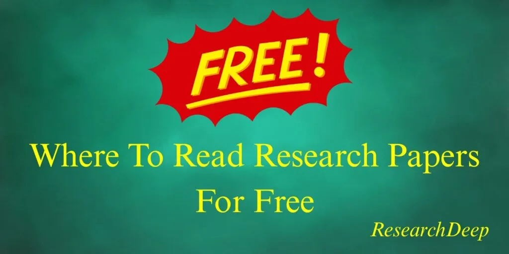 Where To Read Research Papers For Free.
